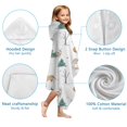 thumbnail image 7 of White Christmas Forest Animal Pattern Hooded Bath Towel，60"x35" for Ages 3 To 12 Kids, Quick Dry Lightweight Soft Microfiber Hood Beach Towel Cover Up for Kids, 7 of 7