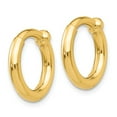 thumbnail image 2 of 14K Yellow Gold Earring Hoop Women'S 10 mm 2.5 Non-Pierced Earrings, 2 of 3