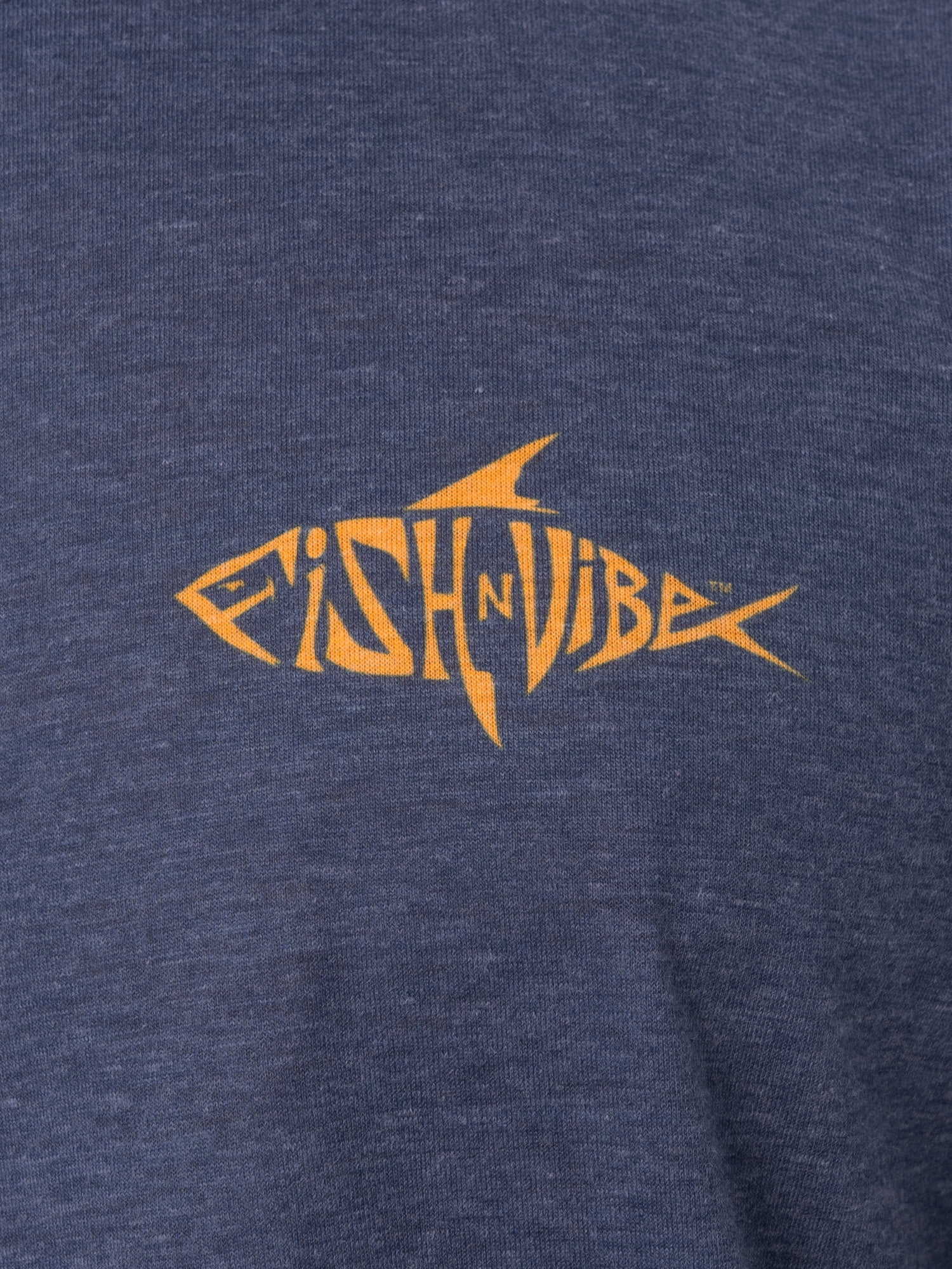 Fish N Vibe Men's Short Sleeve Fishing Performance Outdoor Graphic T-Shirt, Crown Blue, 2XL