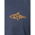 thumbnail image 2 of Fish N Vibe Men's Short Sleeve Fishing Performance Outdoor Graphic T-Shirt, Crown Blue, S, 2 of 7