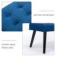 thumbnail image 6 of Foredo Velvet Upholstered Accent Bench, Modern Entryway Bench with Button Tufting and Solid Wood Legs, Indoor Bench for Bedroom Living Room, Dark Blue, 6 of 7