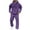BB#-011 Purple, variant on JULMCOMO Mens Sweatsuits 2 Piece Set Tracksuits Jogging Hooded Zip Up Casual Fall Athletic Long Sleeve Matching Crew Neck Suits Sets Beige 2XL-Large