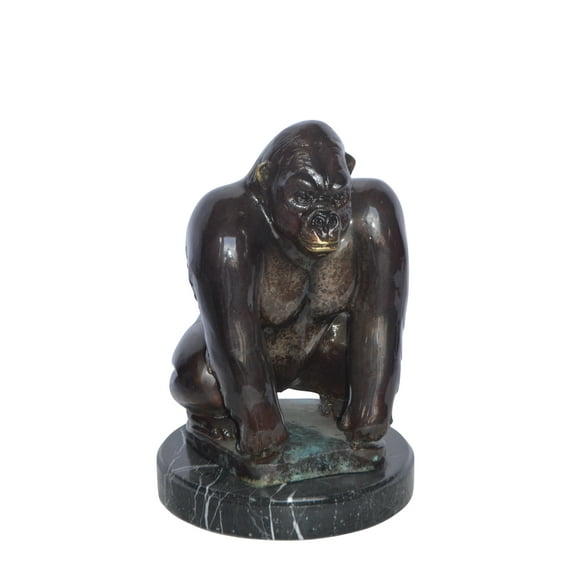 Nifao King Kong Bronze Statue – Home Decor Sculpture, 10"L x 10"W x 15"H