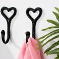 thumbnail image 5 of 4PcsCast Iron Love Hook Heart Shaped Hook Retro Wrought Iron Hook, 5 of 7