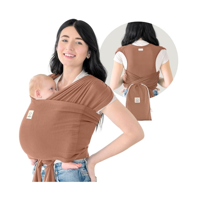 Portabebés tipo fular ajustable KeaBabies D-Lite color terracota