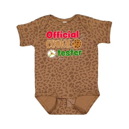 

Inktastic Official Cookie Tester Christmas Cookies Gift Baby Boy or Baby Girl Bodysuit