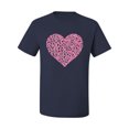 thumbnail image 2 of Wild Bobby, Pink Ribbon Heart, Breast Cancer Awareness, Men Graphic Tee, Navy, XX-Large, 2 of 5
