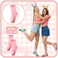 thumbnail image 5 of Bocaoying 6 Pack Women's Ruffle Crew Socks, Striped Frilly Ankle Lettuces Socks, Cotton Soft Checkered Casual Socks for Women, Pink, Yellow, Blue, Purple, Home & Daily Wear Socks, 5-9, 5 of 8