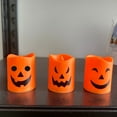 thumbnail image 6 of Decorations Without Flame Candles Led Flash Battery Pillar Candles Like Autumn Holiday Party Decorative Set Night Lights, 6 of 7
