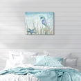 thumbnail image 5 of Ocean Wall Art Sea Life Wall Decor Costal Watercolor Seahorse Painting Blue Ocean Animal Pictures Starfish Canvas Artwork for Bathroom Bedroom Home Decoration 16x12Inch, 5 of 6