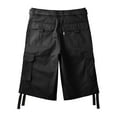 thumbnail image 3 of Ma Croix Pro Club Mens Cotton Twill Cargo Short Pants with Belt 30"-52", 3 of 4