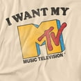 thumbnail image 3 of MTV I Want My MTV 2 Women's Boxy Cropped T-Shirt Casual Graphic Tee, 3 of 6