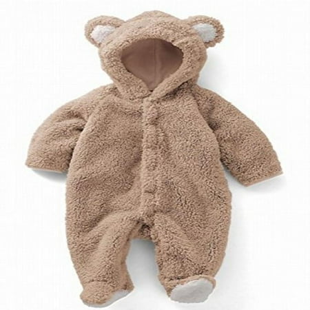 Newborn Baby Boy Clothing Fleece Winter Girl Rabbit Romper Infant