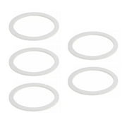5pcs Silicone Sealing Rings Silicone Gasket Replacement Ring Kitchen Supplies Shop Gadget for Bottle Container (Six Servings Pattern)