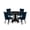 Multi-color, variant on East West Furniture Irving 5-Piece Modern Dining Set in Black Finish