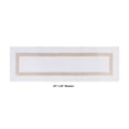 thumbnail image 4 of Better Trends 3 Piece Bathroom Mat Set 100% Cotton Bath Rug Soft, Water Absorbent, Reversible, Machine Washable for Bathroom Decor Toilet Base Contour And Runner Mat Hotel Collection - White/Sand, 4 of 7