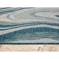 thumbnail image 4 of Allstar Rugs  Abstract Themed Polypropylene Outdoor Rug 5' 0" x 6' 11" - Aqua, 4 of 5
