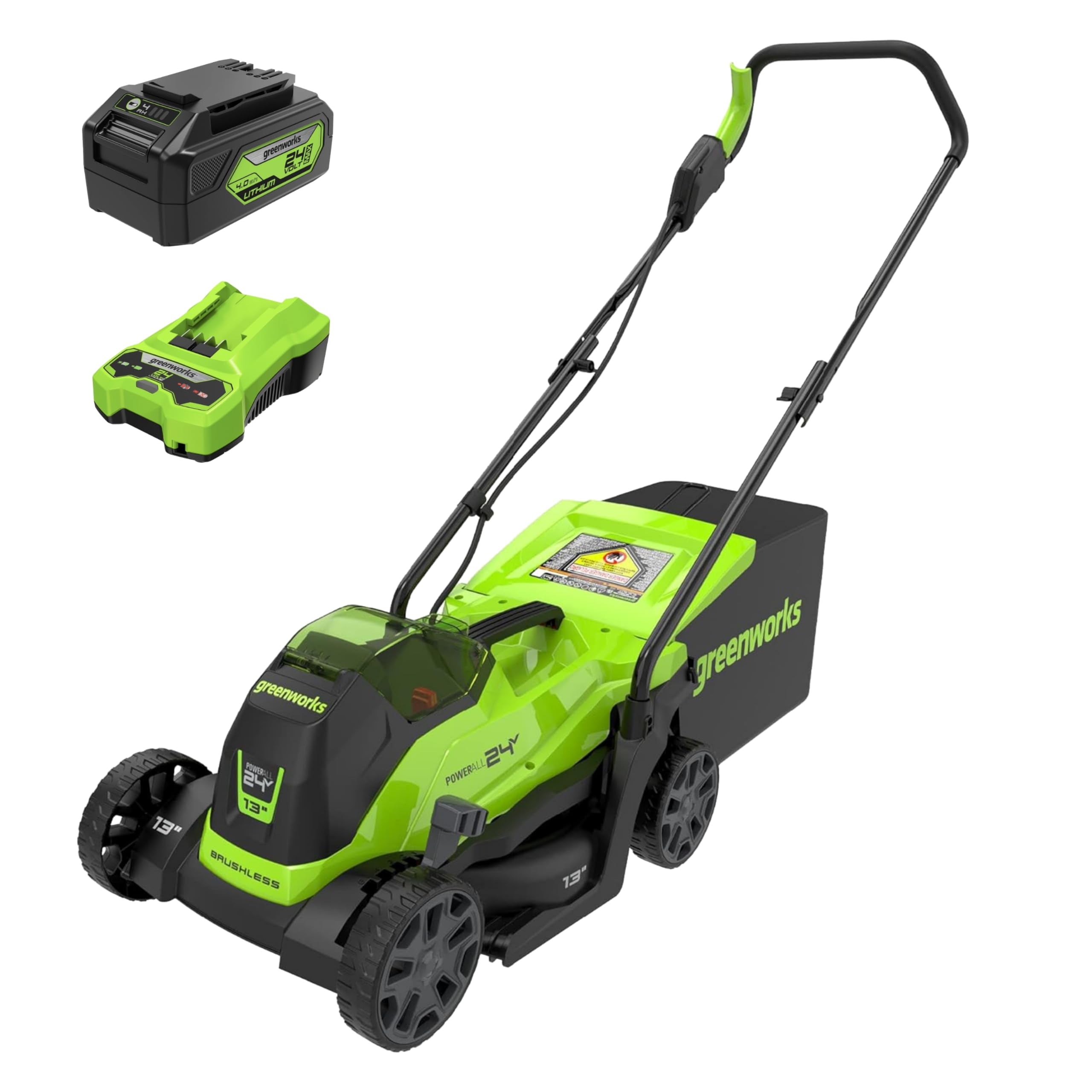 Greenworks cordless lawn mower battery discount
