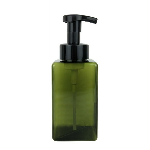 450ml Foam Soap Dispenser Foaming Bottle Cleansing Cream Hand Washing Liquid Cosmetic Foam Bottle Pump Bottles Soap Containers BPA Free Plastic Press Bottle for Bathroom and Kitchen, Green
