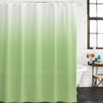 thumbnail image 3 of Ombre Green White Waterproof Fabric Shower Curtain, Colorful Painting Waterproof Fabric Shower Curtain for Bathroom Curtains Bathtubs Hotel Washable Shower Curtains with 12 Hooks Standard 66x72, 3 of 8