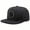 Black, variant on Star Embroidered Baseball Cap Snapback Men Women Flat Peak Hip Hop Rap Sport Hat-Navy Blue