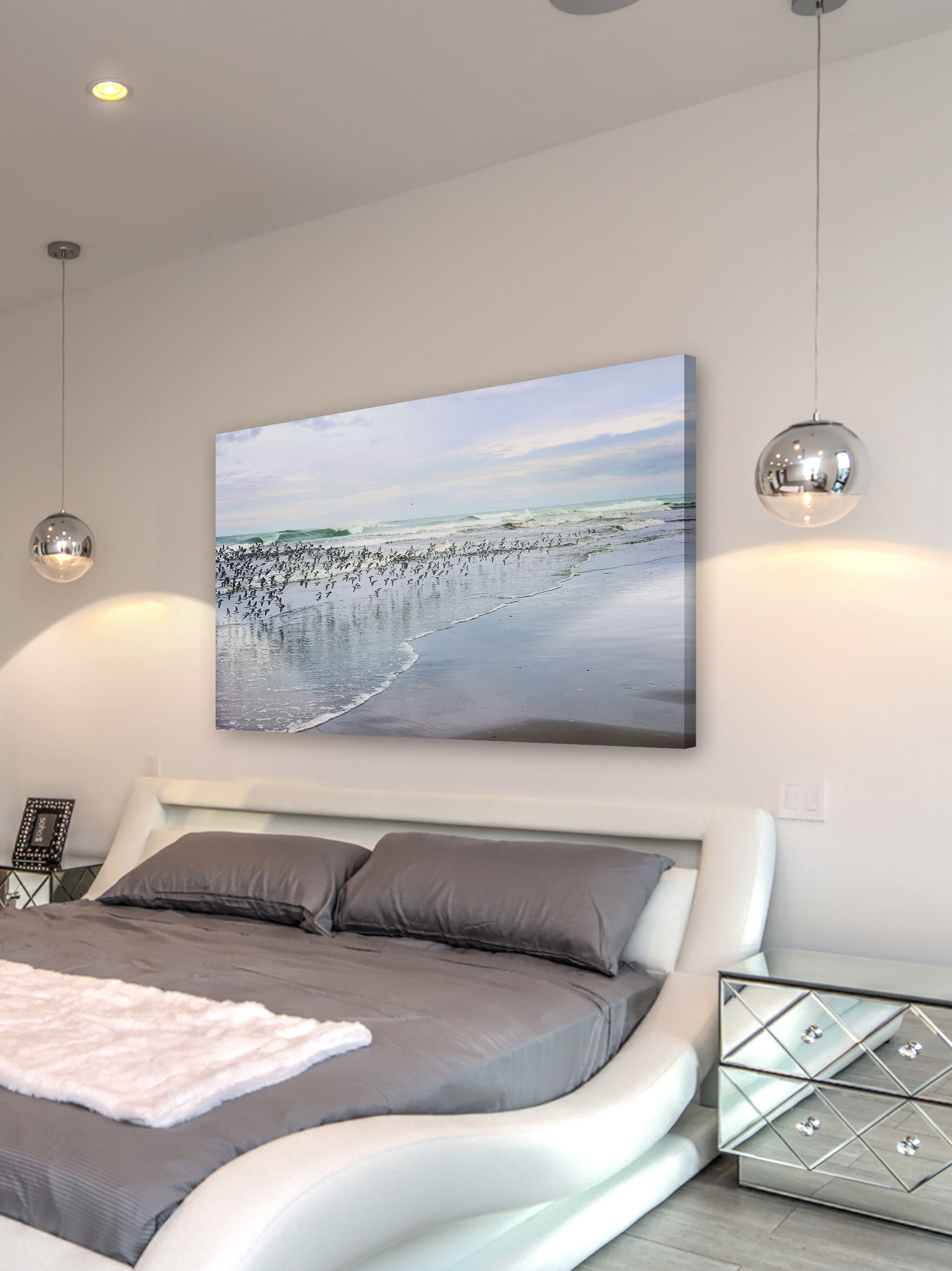 "Sea Birds" Painting Print on Wrapped Canvas