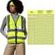 thumbnail image 3 of Chaleco de seguridad A-SAFETY para mujer, reflectante de alta visibilidad, 7 bolsillos, color amarillo L, 3 of 5
