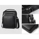 thumbnail image 5 of Bolso bandolera de cuero para hombre, bolso de hombro vintage, bolso de negocios, bolso de mensajero para computadora portátil para viajes, senderismo y trabajo, negro, negro, 5 of 7