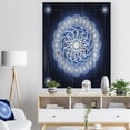 thumbnail image 3 of Design Art - Abstract fractal flower in Blue Background, 3 of 5