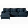thumbnail image 3 of Premium Chenille Modular Sofa | Deep Seat & Movable Ottoman, 3 of 11