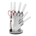 thumbnail image 1 of Juego De Cuchillos De Acero Inoxidable 8 Piezas Blanco, 1 of 6