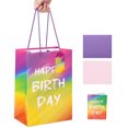thumbnail image 3 of Cheinxy 10 Pcs 7"/11"/13" Happy Birthday Gift Bag with Tissue Paper and Greeting Card for Birthday Party,Birthday Gift Bag Set for Men Women Boys Girls, 3 of 6