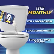 RID-X Septic Tank Treatment Powder - 2 Month Supply, Dual Action Enzymes and Bacteria to Break Down Waste & Prevent Backups