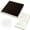 Black, variant on 1 Pack Square Small Notebooks, Lined Pages Sketchbooks Travel Journal, Hardcover Writing Notebook for Home Classroom Office, Diary Memo Sketching PU Leather, 8x8 inches, 228 Pages, Brown