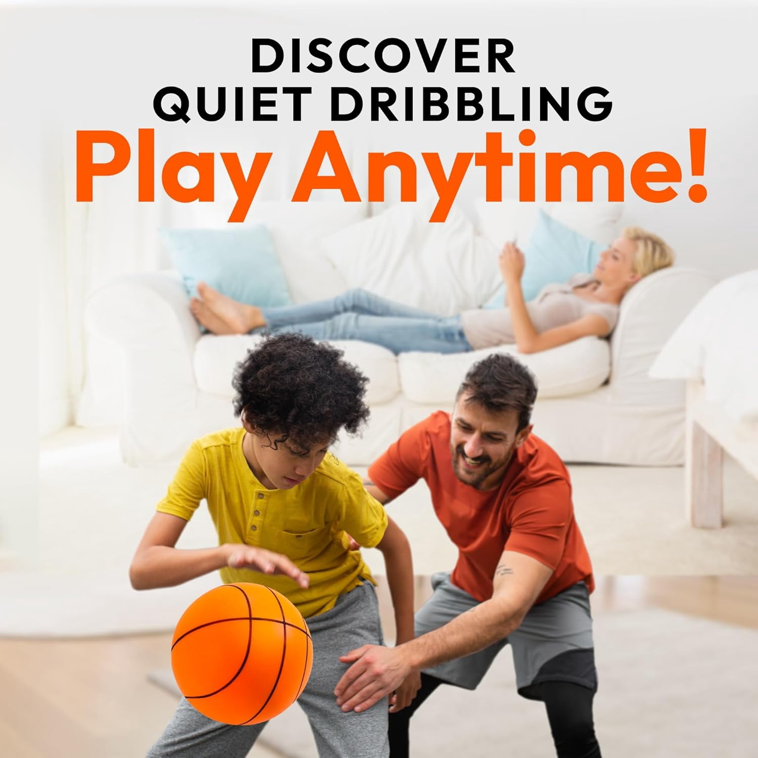 Silent Basketball, NOGIS Quiet Basketball Dribbling Indoor, The Handleshh Silent Basketball, Hushhandle Silent Foam Basketball, Indoor Training Foam Ball No Noise No Sound Basketball