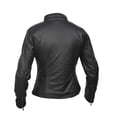 thumbnail image 2 of Daniel Smart Women’s Leather Jacket - Goatskin Motorcycle Leather Jacket with Scooter Collar Design & Multipurpose Pockets, 2 of 11