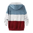 thumbnail image 5 of Gibobby Abrigos de mujer, Chamarra de peluche para mujer, invierno otoño 2023, chamarra de trabajo para mujer, chamarra de forro polar sherpa, casual, con bolsillos(Vino,CH), 5 of 5