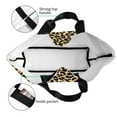 thumbnail image 5 of Bingfone Canvas Tote Bag for Women with Inner Pocket Aesthetic Cute Shopping Tote Bags Reusable Grocery Bags-Leopard Print, 5 of 9