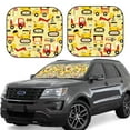 thumbnail image 6 of Kdxio Funny Construction Vehicles Print 2-Piece Sun Shade Front Windshield - Foldable Car Front Window Sunshades For Most Sedans Suv Truck, 6 of 6