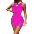 thumbnail image 2 of Lingerie for Women Womens Lingerie Fishnet Seamless Mesh Netting Chemise Hollow Out Bodysuit Sleepwear Fishnets for Women, 2 of 4