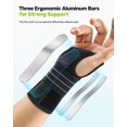 thumbnail image 2 of Muñequera Rakiie Carpal Tunnel, soporte nocturno, gris, talla M, 2 of 8