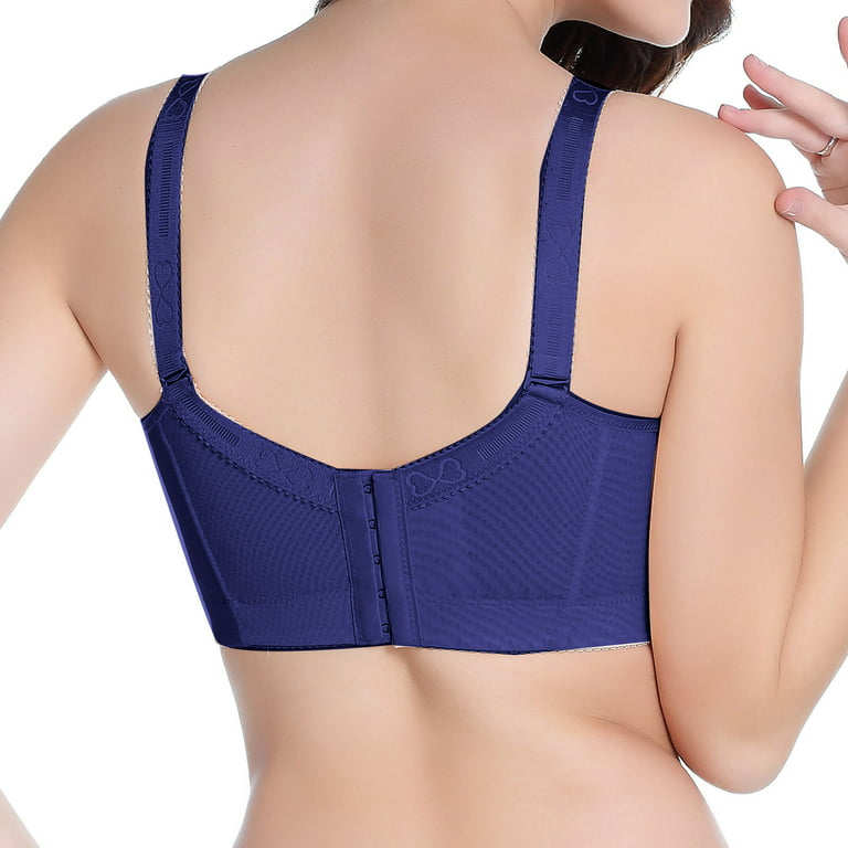 Eashery She Fit Sports Bras Women's Seamless Pullover Bra With Built-in  Cups Blue 38C