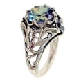 thumbnail image 4 of Opolski Creative Vintage Rainbow Color Zircon Hollow Out Women's Ring Jewelry Gift, 4 of 5