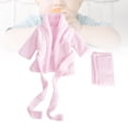 thumbnail image 5 of Albornoz para recién nacidos, de algodón puro, engrosado, para bebés, trajes de baño para fotos, ropa para fotos, 5 of 5