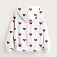 thumbnail image 5 of Teen Girls Hoodies Kids Valentines Cute Printed Sweatshirt Kids Oversized Long Sleeve Pullover Shirt Girls Sweatshirt White 2-3Y, 5 of 5