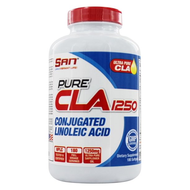 SAN Nutrition Pure CLA Conjugated Linoleic Acid 1250 mg. 180
