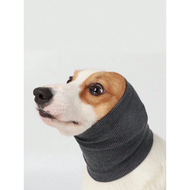 Dog Noise Cancelling Ear Muffs, Dog Ear Cover for Anxiety Relief& Calming Dogs, Snood for Dog Cat Noise Reduce Grooming Bathing, Neck and Ear Warm Ear