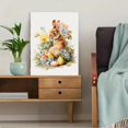 thumbnail image 5 of Qisvanset Watercolor Bunny Easter Eggs Flowers Canvas Print 15.75x11.81 Inches, 5 of 8