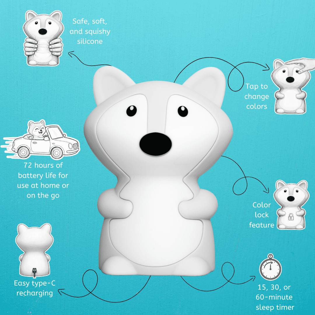 LumiPets&reg; Fiona the Fox Night Light