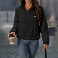 thumbnail image 7 of Fewfanhot Fall Outfits for Women 2025 Sherpa Fleece Half-Zip Pullover Cozy Warm Long Sleeve Sweatshirt Outerwear with Pockets, 7 of 7